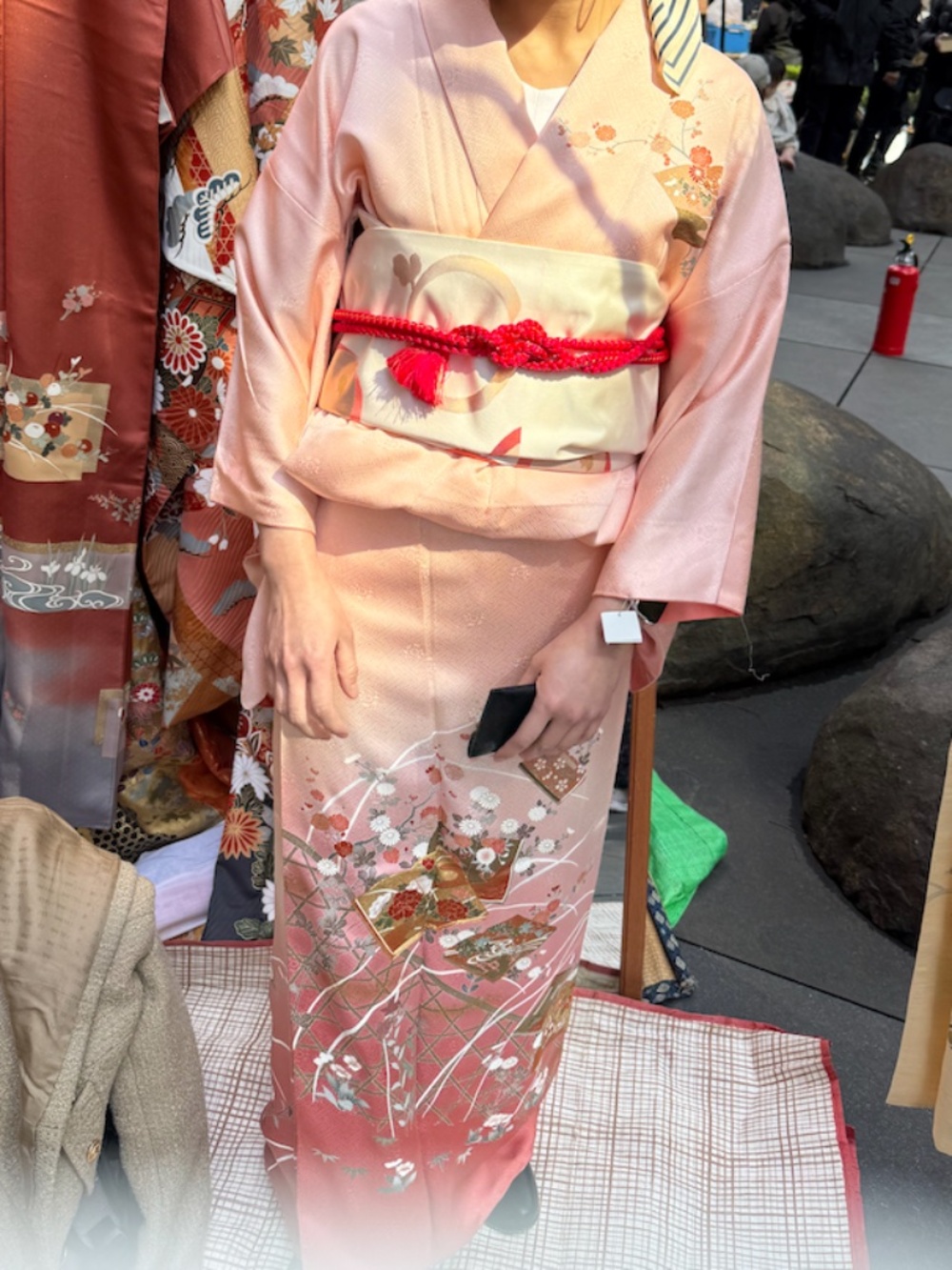 VINTAGE Full Set High-Quality Silk Kimono